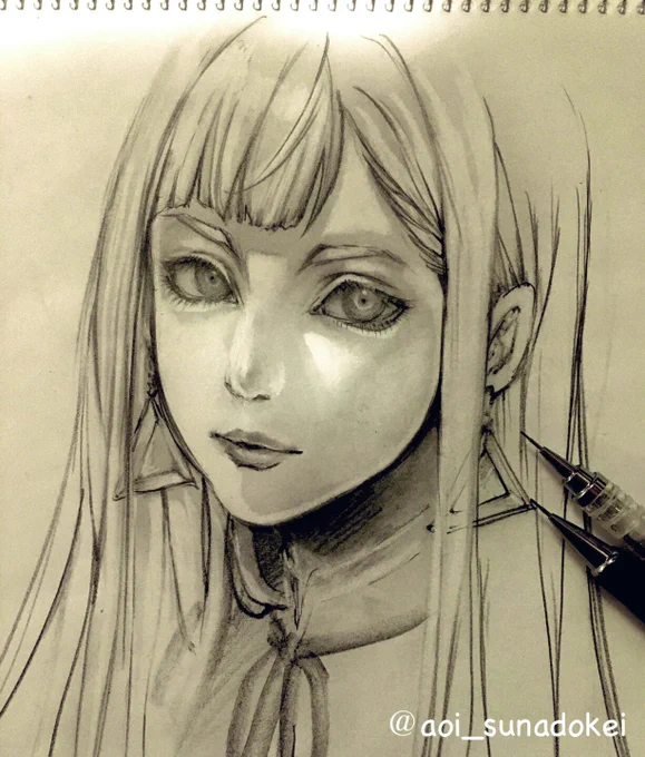 シャープペンとブラシや練り消しを使って描いたギギちゃん

#ギギ・アンダルシア
 #閃光のハサウェイ 