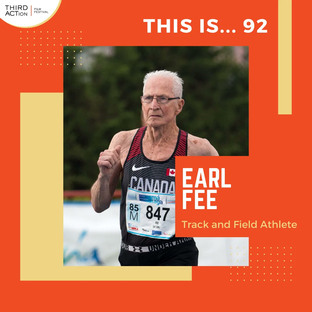 THIRDACTionfilm's tweet photo. #Thisis 92. Over the course of his life, Canadian track and field athlete Earl Fee has been a nuclear power consultant, poet, artist, champion runner, coach, motivational speaker and author. Today, Fee continues to compete and smash world records. #canadianathlete #canada https://t.co/Cyhv2NkzPB