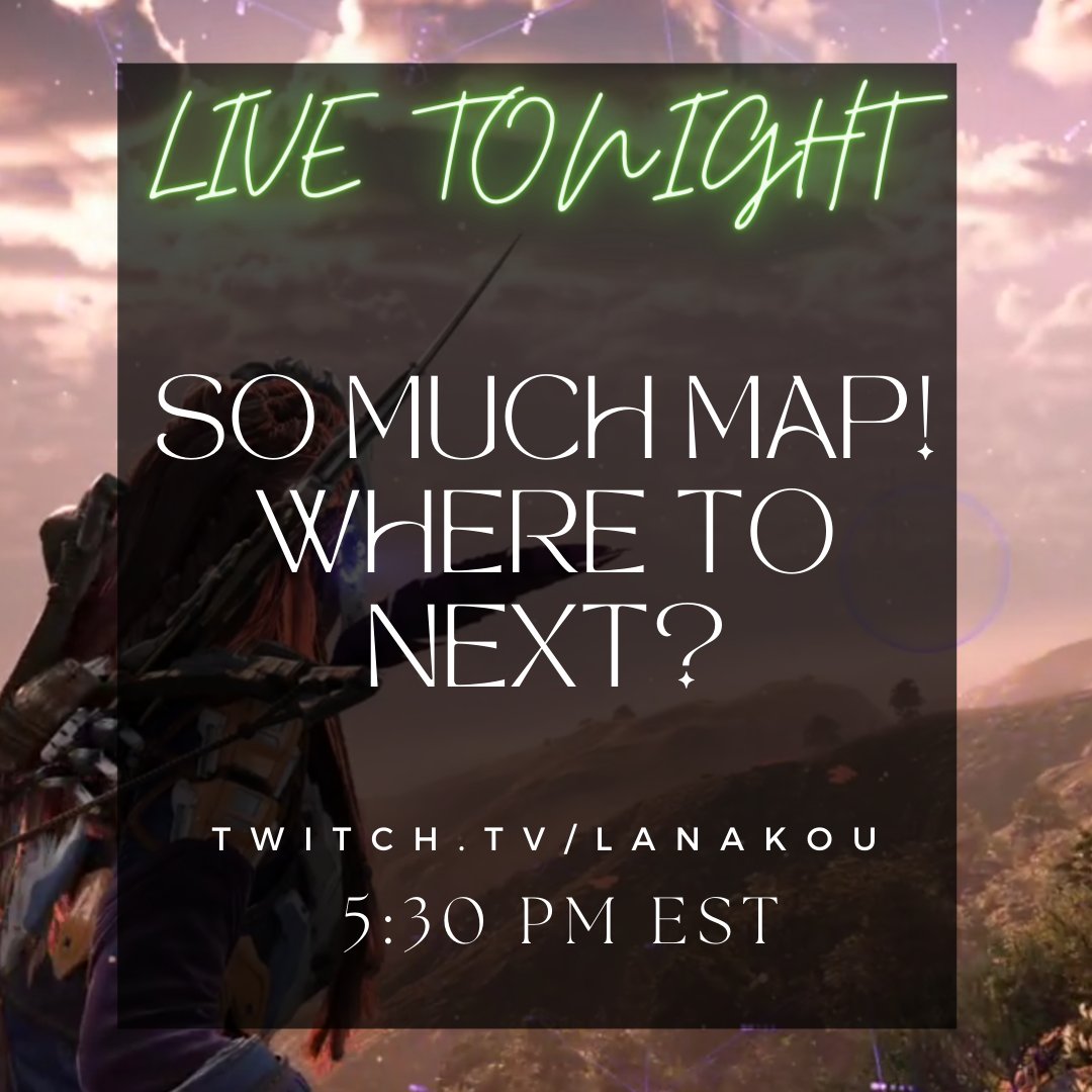 AkouStreamTeam's tweet photo. We are LIVE in 30 minutes! 
 https://t.co/N4tFoskiok 
🎮🎮🎮🎮🎮🎮🎮🎮🎮🎮
#twitch #twitchtv #twitchstreamer #pcgames #pcstreamer #smallstreamer #HorizonZeroDown #HorizonForbiddenWest #firstplaythrough #releaseday https://t.co/35AkvqIlOh