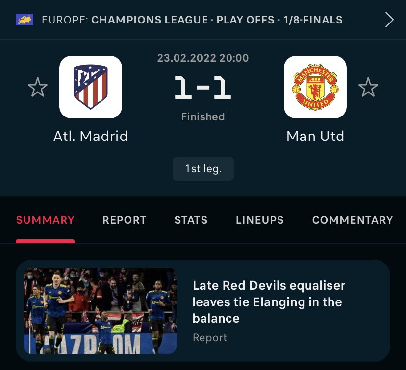 FlashScoreHeads's tweet image. ‘Elanging in the balance’… I hope we’re all UNITED in agreeing this is some of Flashscore’s finest work yet 😍