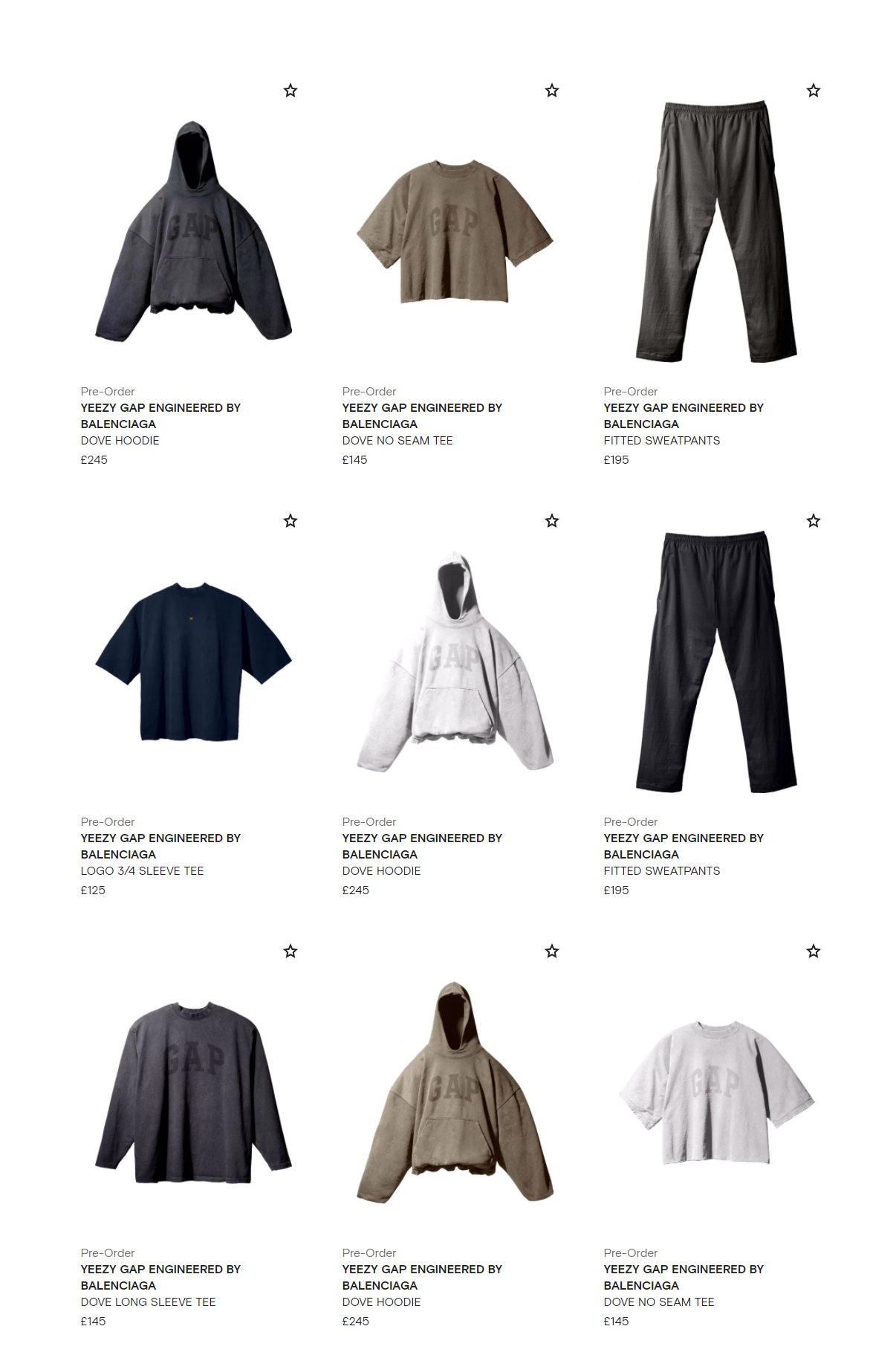 yeezy gap engineered by balenciaga farfetch