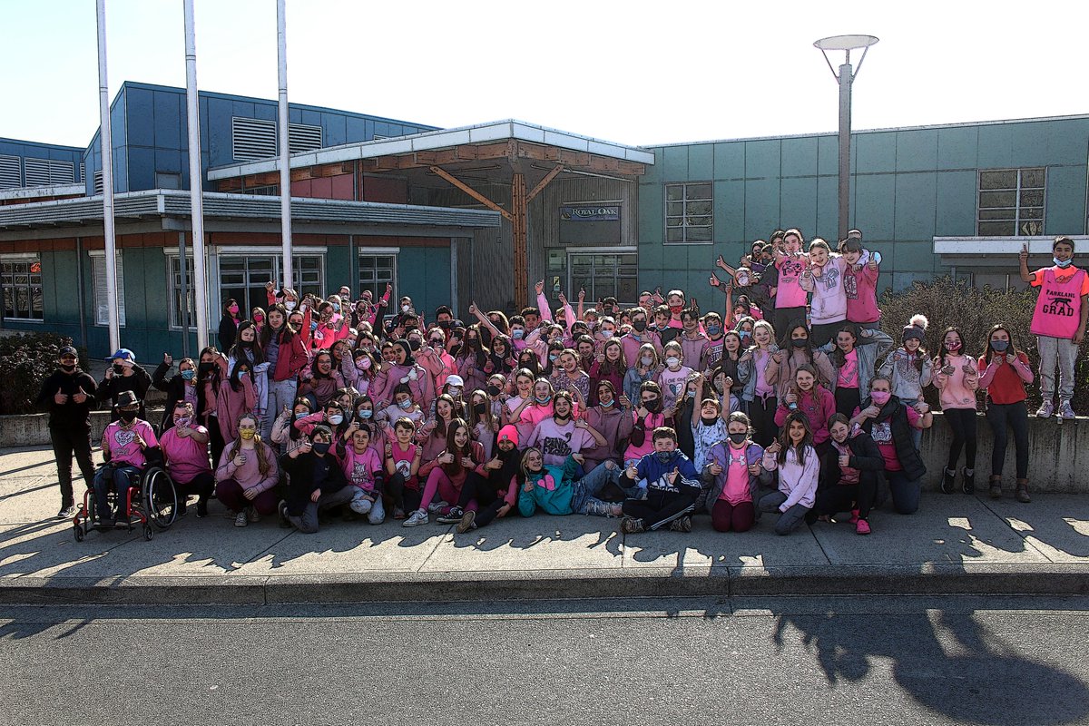 EmmaCottier's tweet photo. Pink Shirt Day at ROMS today! Encouraging endless kindness, compassion, and thoughtfulness towards others! 💕 @SD63RoyalOak @sarapostle @kmacewan1 @KyleGoy @Adamsko67 @sd63schools @CarlyHunter63 @PaulMcKenzie18 @pinkshirtday https://t.co/wmtRrJ2LKr