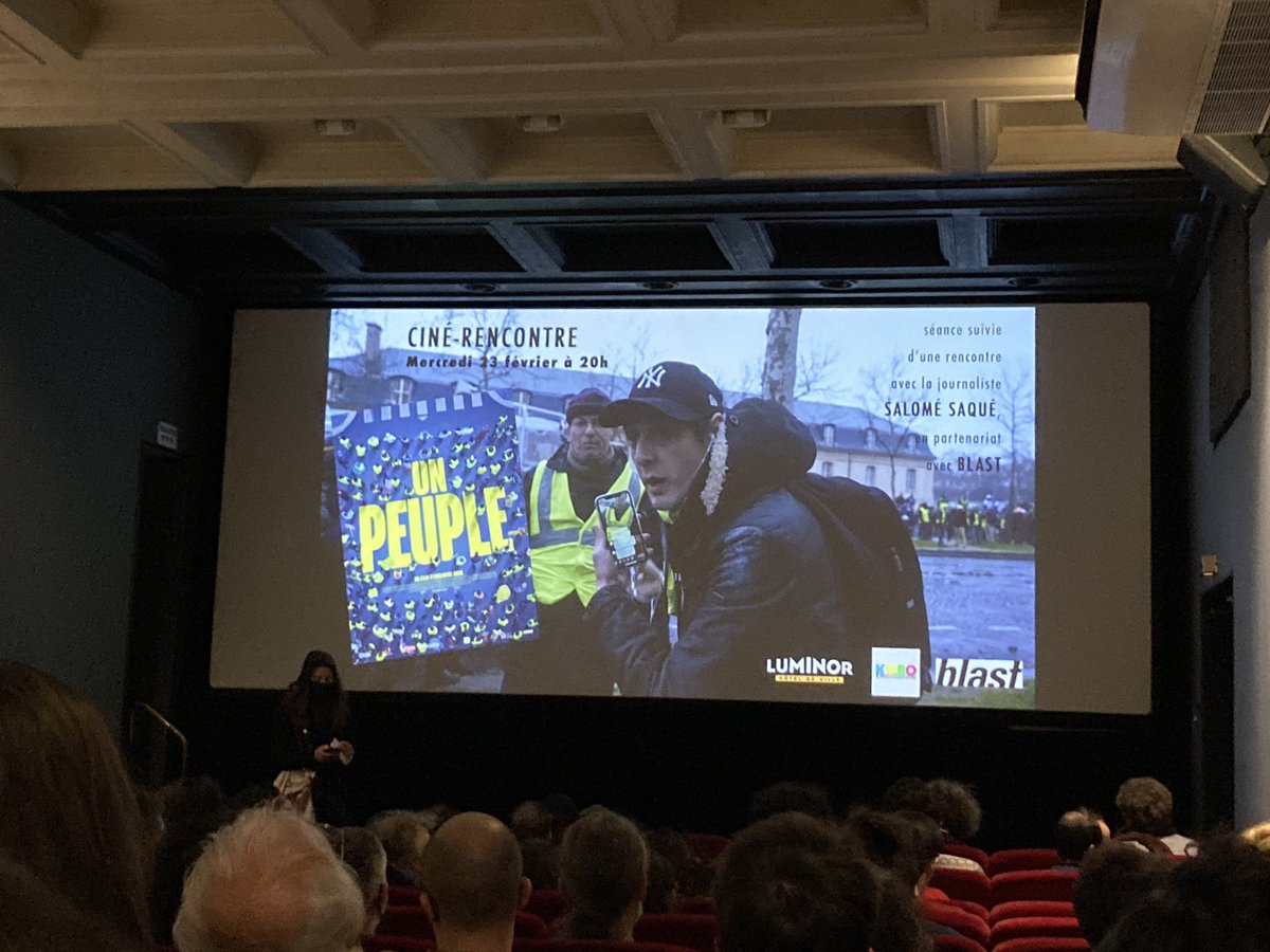 Imenhab's tweet image. Ce soir j’ai été voir #Unpeuple, un documentaire poignant qui donne la parole aux gilets jaunes (principalement de Chartres), et met en avant la dignité de beaucoup d’entre-elles/eux. Actuellement en salles, à voir pour mieux analyser, 3 ans après.