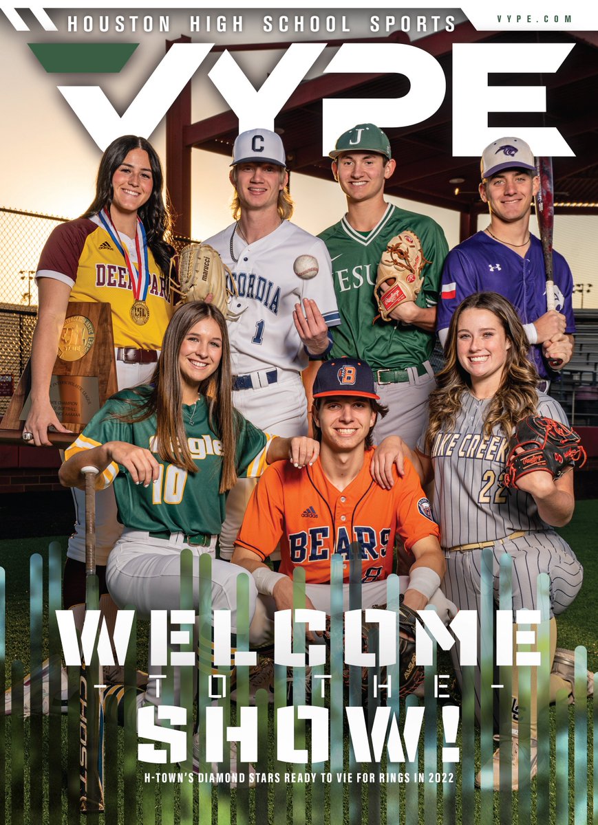 vypehouston's tweet photo. 🚨 VYPE 2022 Baseball/Softball Cover Reveal 🚨

Welcome to the Show!! Congratulations to @MadisonApplebe, @averyhodgee, @seanfitzmagic, @williams8ryan, @gstratton27, @avajbrownn and @VossosJustin for gracing this year's cover! 

ORDER COPY: https://t.co/s86Hq3mpxO https://t.co/fkrg0FkYze