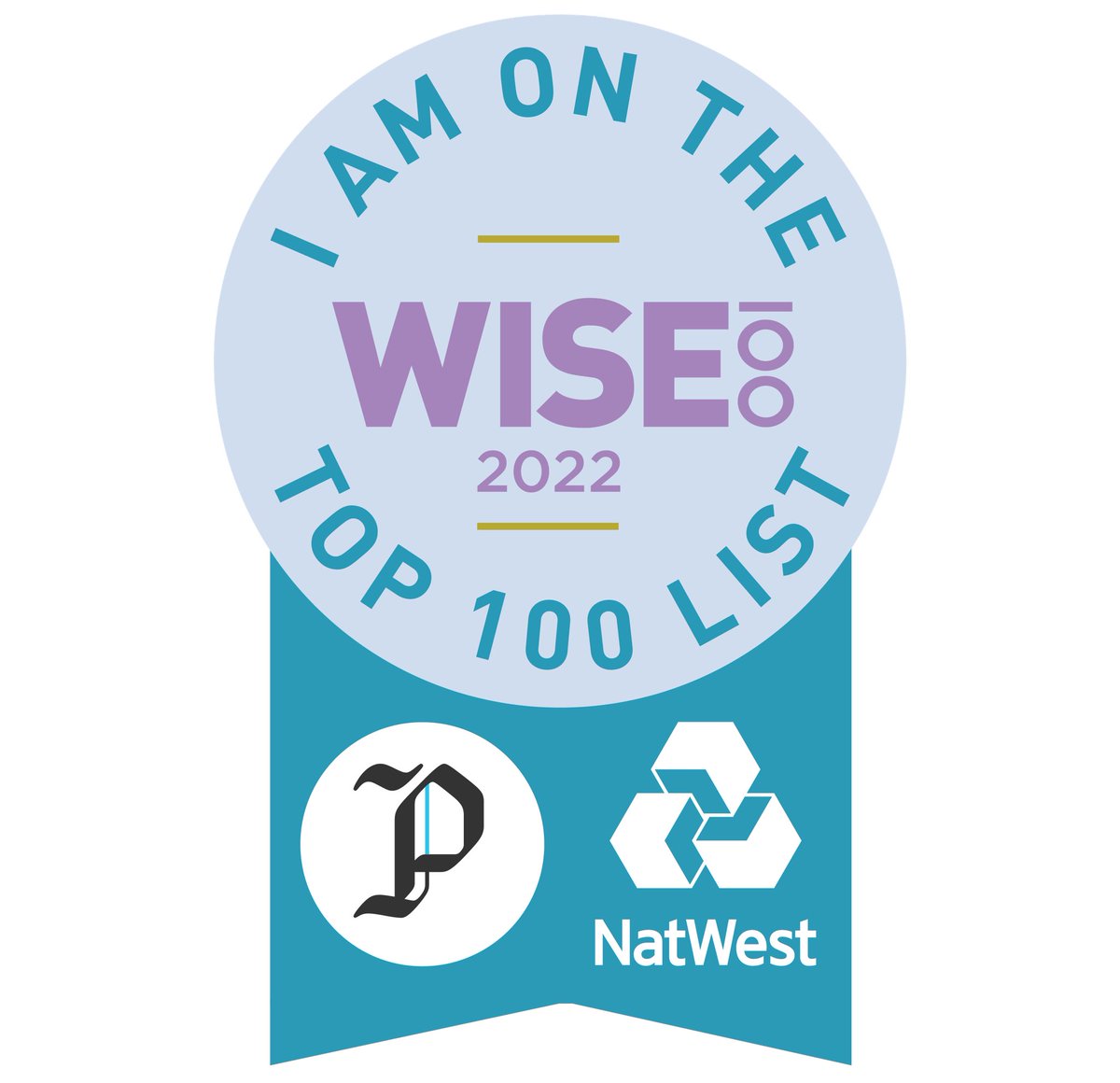 Delighted to have been awarded the @NatWestGroup #WISE100 Accolade for the third year. We need more women leading enterprises of all kinds- full stop! @PioneersPost @SocComCap