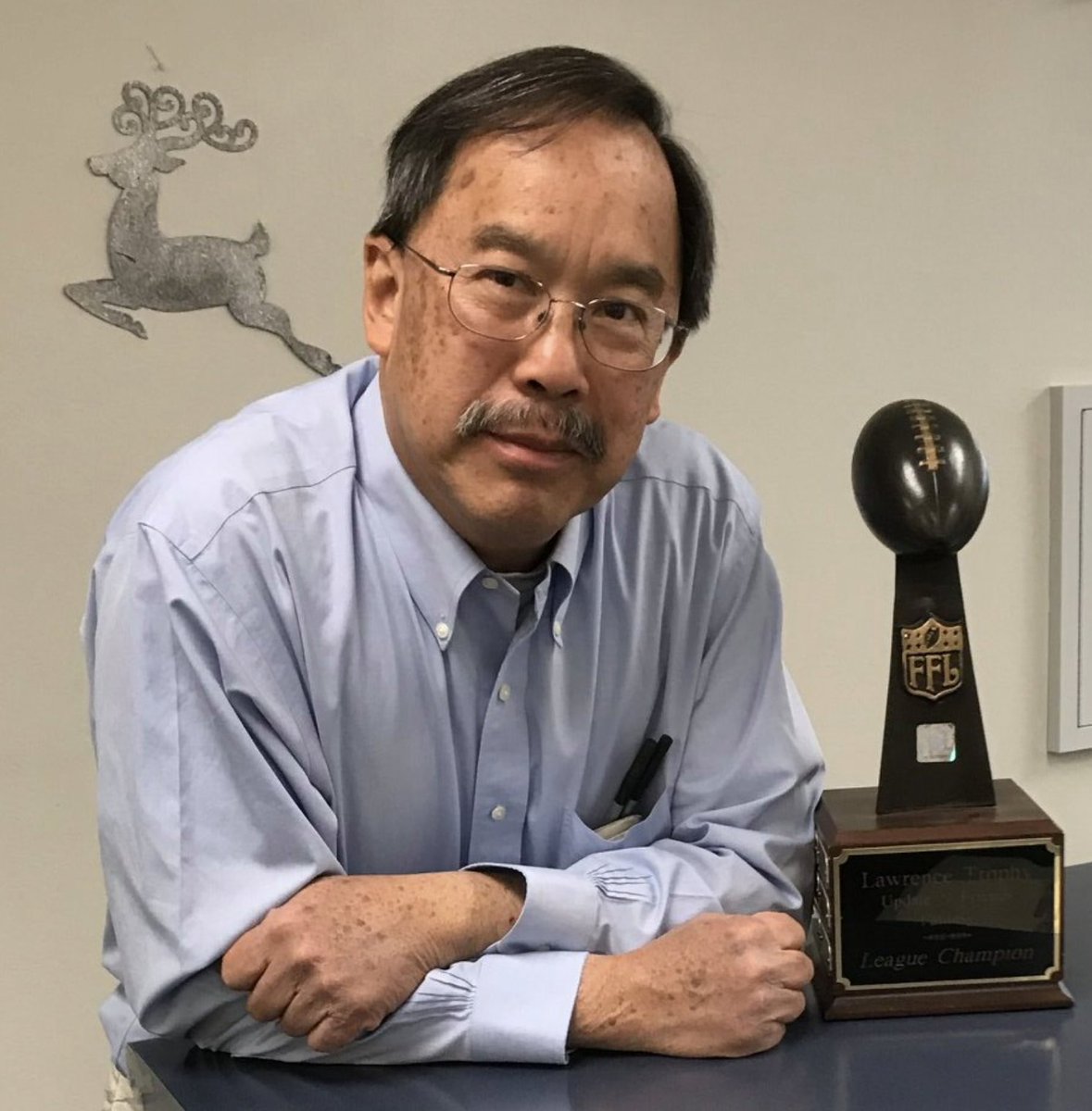 Sometimes the biggest life impacts are ones not recognized in the moment. In college &amp; without realizing so, Lawrence was prepping me for my adult life. We named our fantasy trophy after him... and as comedic as it is, I'm grateful we have a way to remember him for years to come.