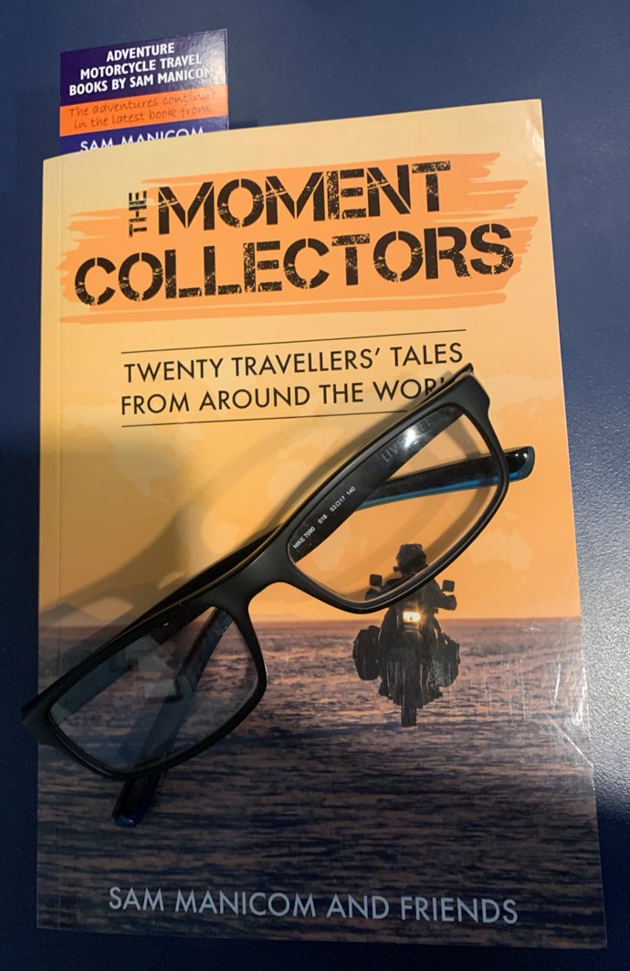 TheMotoLizard's tweet photo. This book just arrived from England and had all the international postage stamps and markings.  As such even the perfunctory packaging has a level of adventure travel.  @SamManicom https://t.co/xGfBJp5DaL