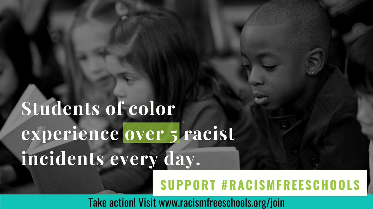 Racial harassment affects every part of our community. Teachers across Illinois are advocating to make a change in our schools. Be a part of this change: racismfreeschools.org/join #RacismFreeSchools