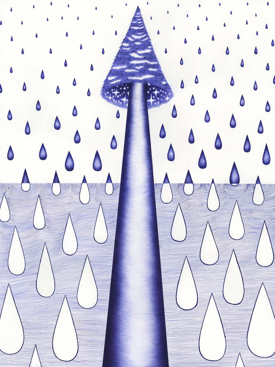 northstardoll's tweet image. ballpoint pen art by hayley dawn muir