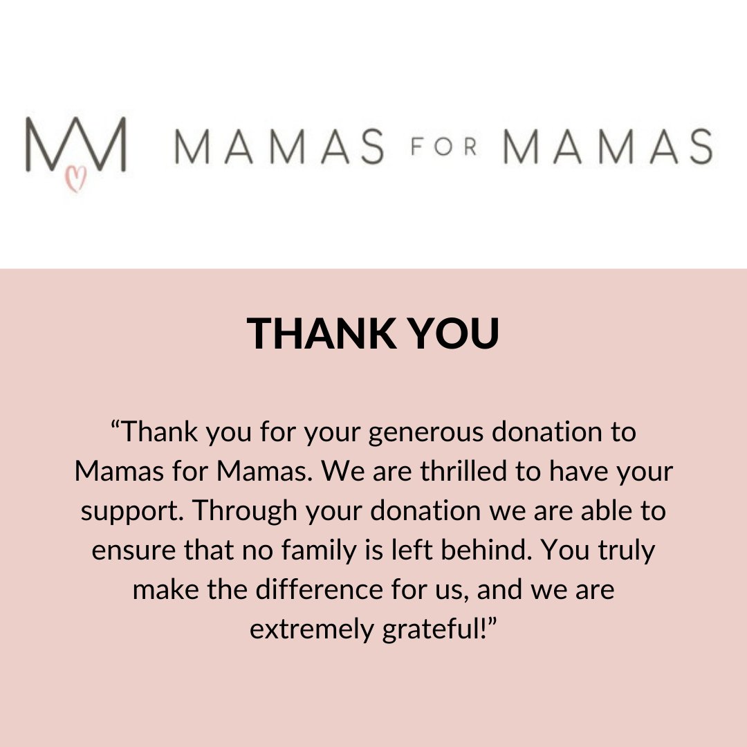 Our Haven family is thrilled to be able to work with Mamas for Mamas and donate to help the families in need. Thank you for supporting us so we can support them.💗👪