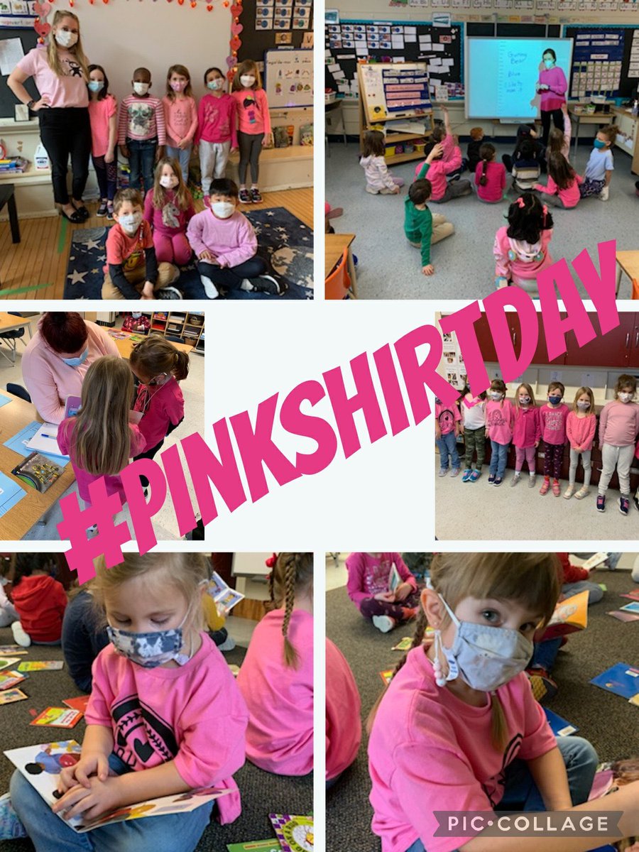 La communauté de Jeanne Sauvé montre leur support contre la haine et l’intimidation #PinkShirtDay  Today we wear pink to show our dedication to end all forms of bullying! #BeKind <a href="/TVDSB/">Thames Valley DSB</a>SafeSchool @TVDSB <a href="/TVDSBFSL/">TVDSB French</a>