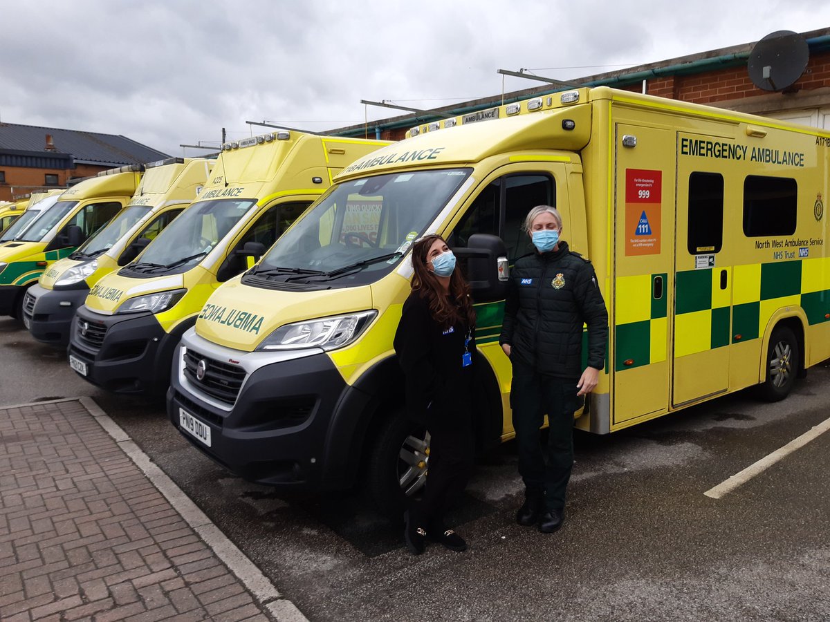 A long but great day at Royal Blackburn with the brill team and the lovely Emily ..planning our "a day in the life of "  a real opportunity to capture fantastic learning💚💙  and a win for Burnley FC💜Worth getting soaked  👌 <a href="/joyfurnival/">Dr Joy Furnival CEng MIET 🐝</a> <a href="/AdeleMarkland/">Adele Markland</a> <a href="/powerNHS/">Maxine Power</a> <a href="/NWAmb_QI/">NWAS Quality Improvement</a>