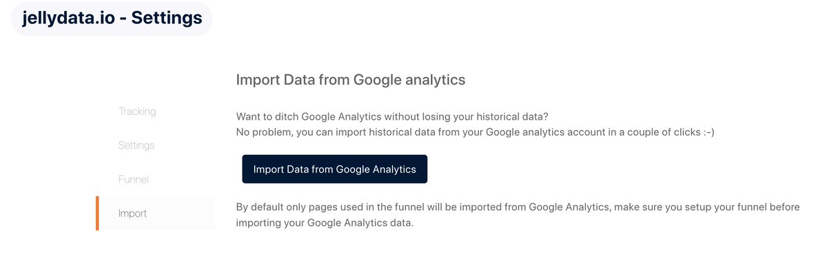 Putting the last touches on the Google Analytics Data Import Feature. Switch to jellydata.io without losing  your GA historical data! #GDPR
 #RGPD #googleanalytics  #WebAnalytics
