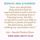 NelsonDunkirk's tweet photo. Delighted that Ash overcame his profoundly complex #needlephobia (linked to his vasovagal fainting response). #solutionfocusedhypnotherapy #phobia #complexphobia @afsfh https://t.co/gJbRE59FRc