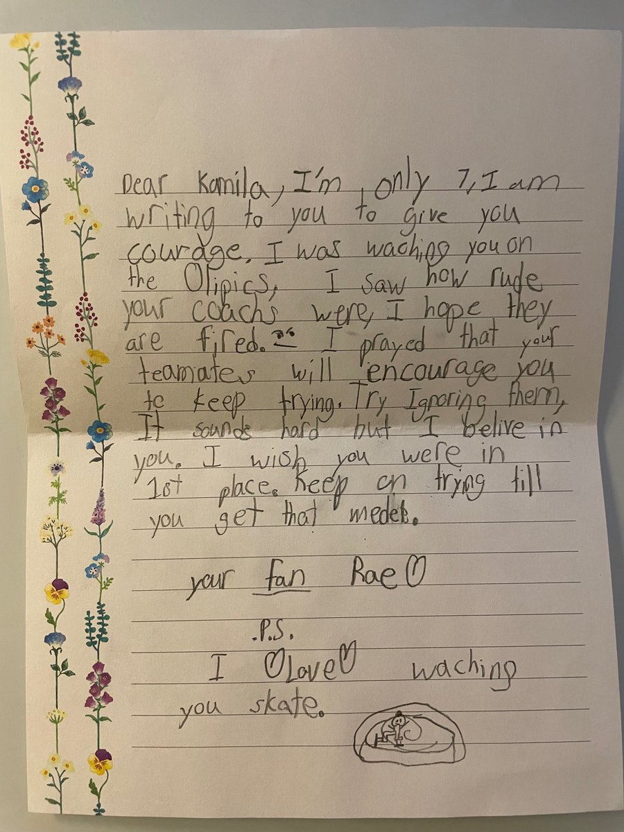 neverbenbetter's tweet photo. Dear @KamilaValieva26  #Kamila_Valieva, a message from my daughter: https://t.co/VUWNqF4PCk
