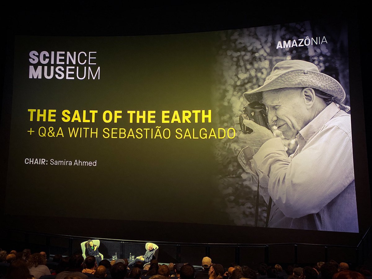 MoTalking's tweet image. Just left London’s Science Museum screening of #thesaltoftheearth introduced by the man himself Sebastiao Salgado followed by Q&amp;amp;A. What an amazing and inspiring experience. Parabéns Sebastiao.