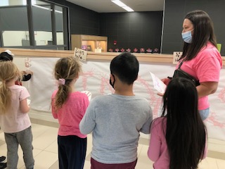 elsie_macgill's tweet photo. Elsie is "lifting each other up and being kind" on Pink Shirt Day! https://t.co/tlHYa0PBaw