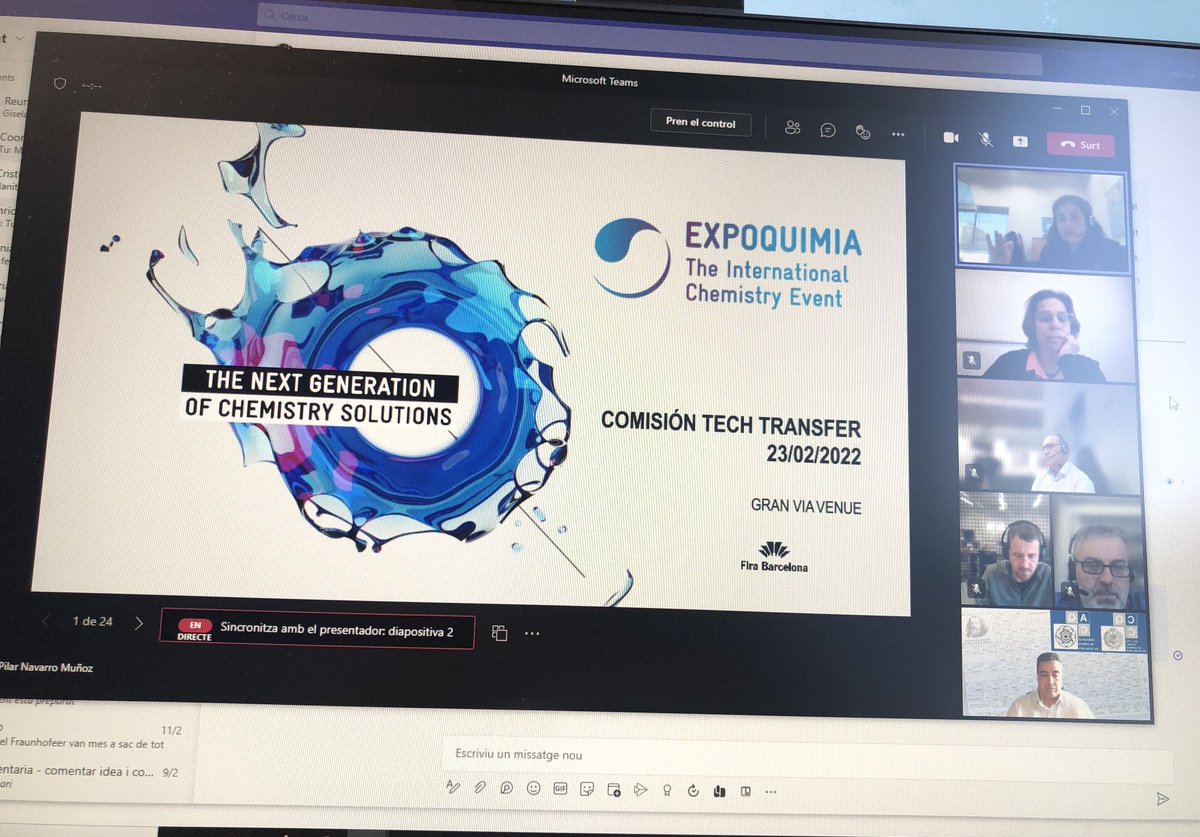 quimics's tweet photo. Avui hem participat en l’arrancada del grup de treball del eix TechTransfer dins @expoquimia 2023. Els #quimic@s i la #quimica mereixen un esdeveniment tècnic, industrial i científic de primer nivell. @JSansaloni https://t.co/dO1PMzjR2D