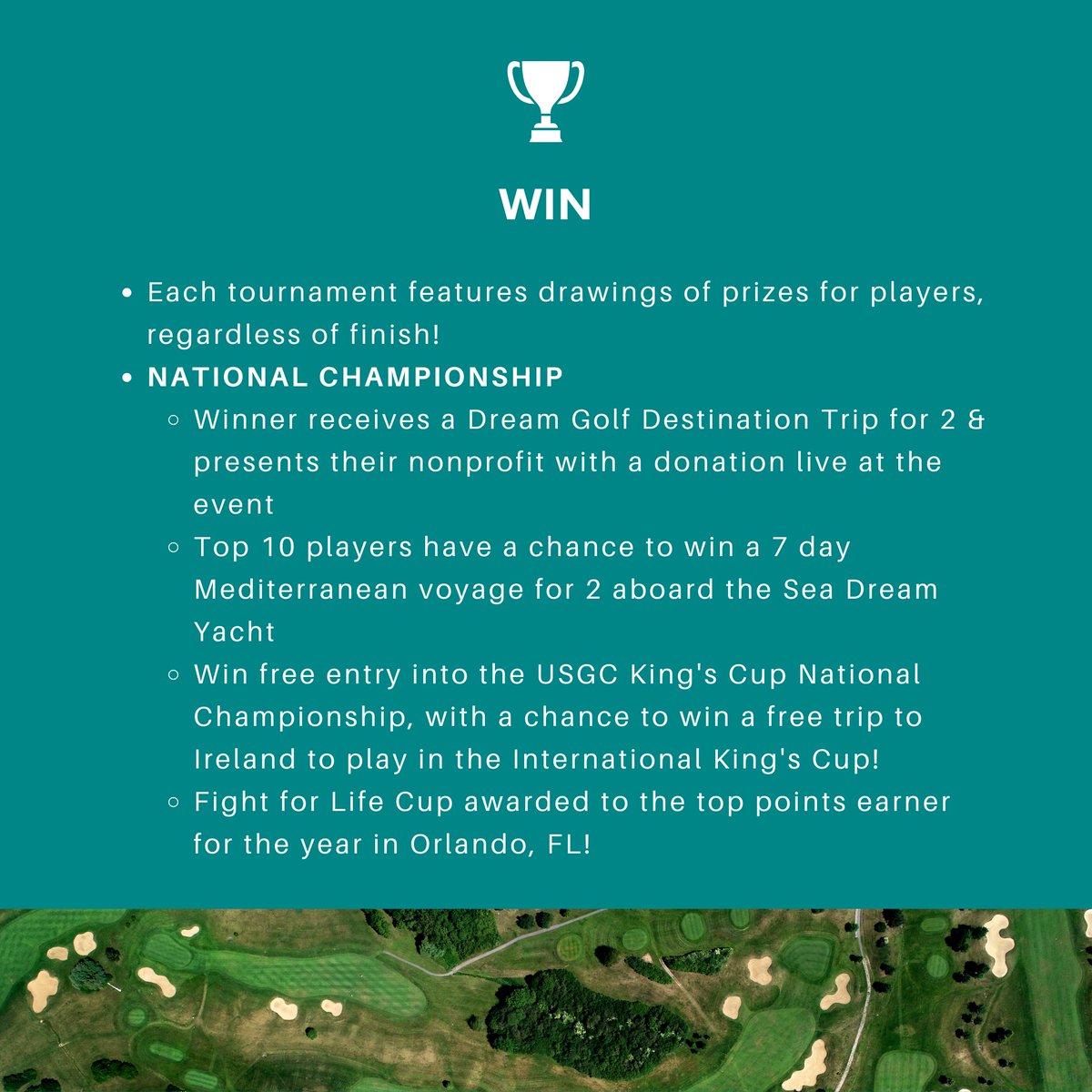 The Fight for Life Golf Series is right around the corner! Swipe through our graphics to learn the event specifics, and then sign up easily on fightforlife.com/golfseries ⛳