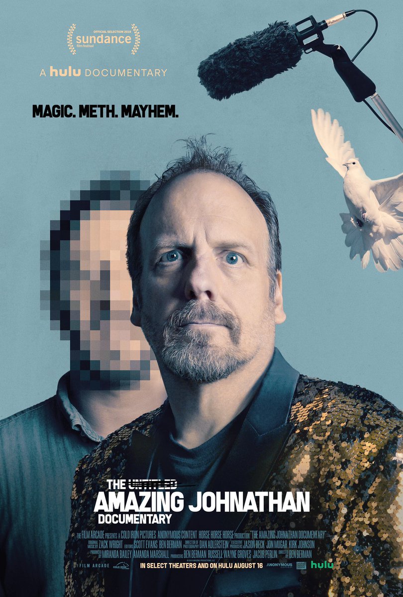 JakeLloydBacon's tweet photo. If you haven’t seen it yet, Ben Berman’s The #AmazingJohnathan Documentary is on @Hulu, and is one of the most unique, brilliantly made, and lovely docs ever. No better night than tonight. #RIPAmazingJohnathan https://t.co/JdHJlQ9Ua6