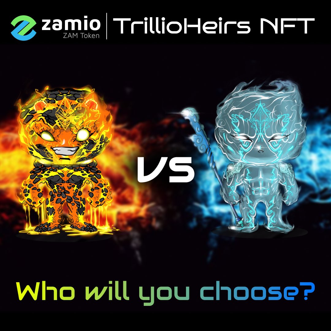 zam_io's tweet image. Today we are holding a battle between 🔥VARUK🔥 and 🧊PRIANTER🧊

Cast your vote in the comments! Put 🔥 or 🧊 in the comments, let&apos;s see who more!

#nft #TrillioHeirs #NFTGame #game #opensea #art #gamefi #crypto #nftart #nftartist #nfts #nftcollector #nftcommunity #cryptoart