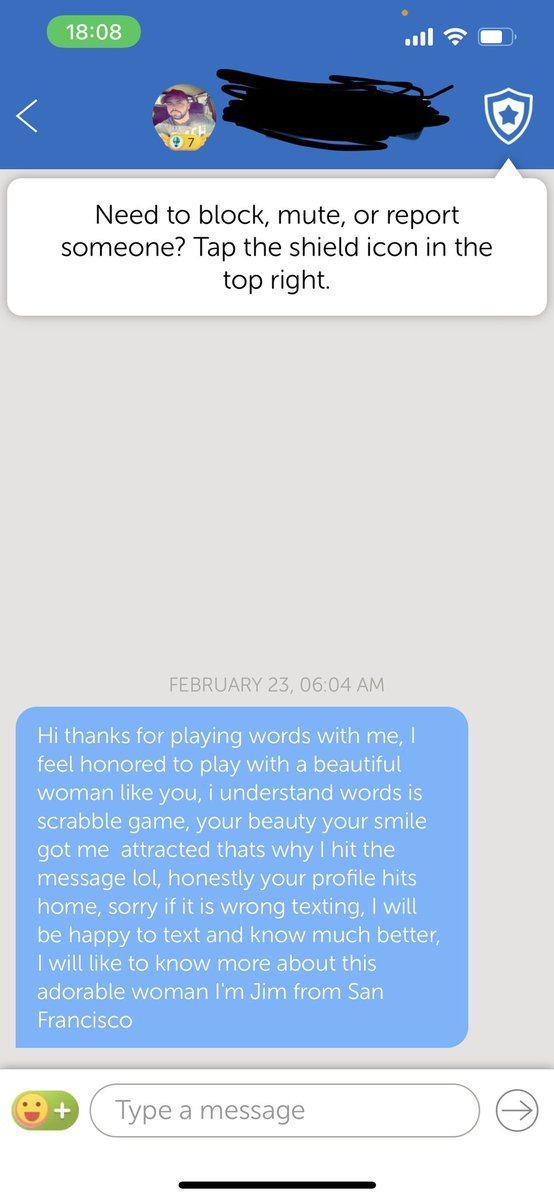 couchstander's tweet photo. Imagine being so horny you hit on someone in words with friends https://t.co/eSnykJ3dBz