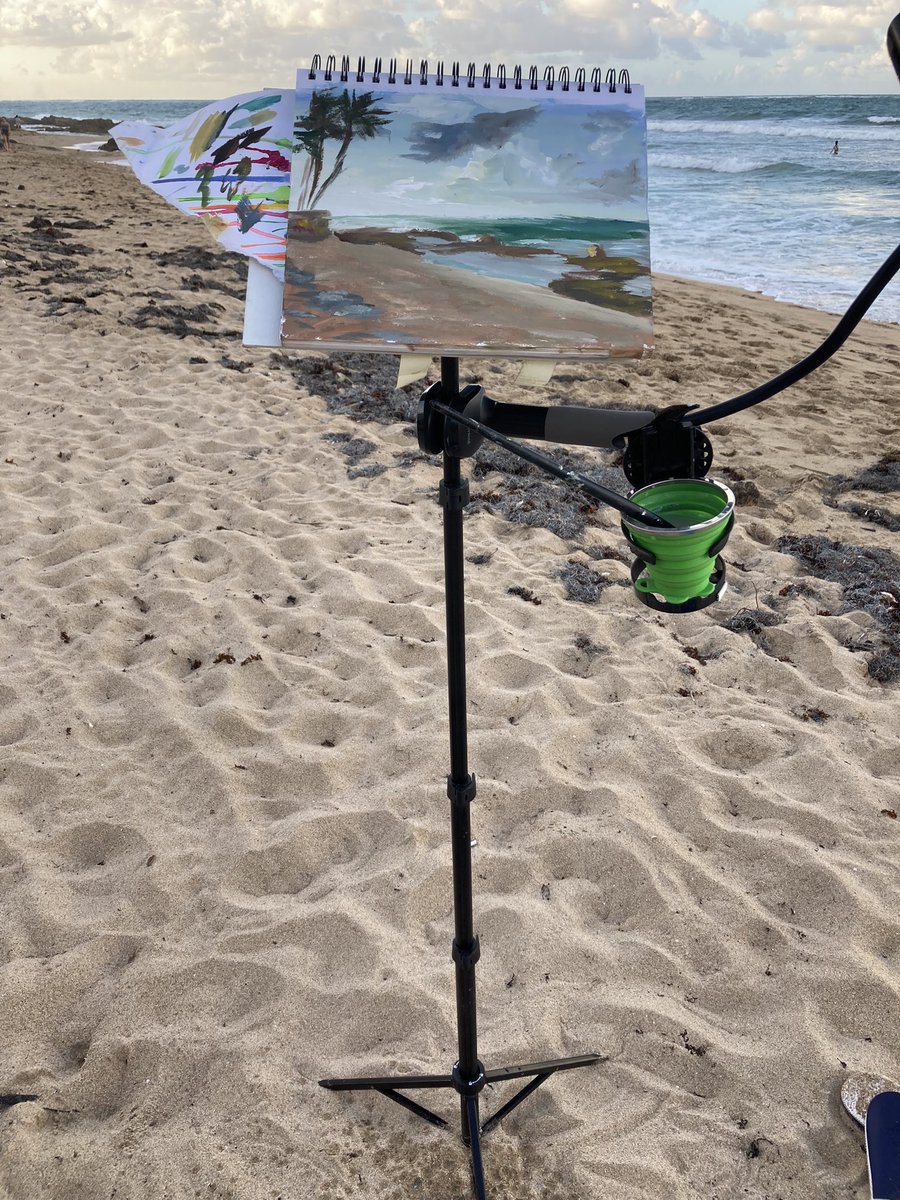 bendavisart's tweet photo. Done from life on Ocean Park Beach in San Juan, Puerto Rico
#pleinair #pleinairpainting https://t.co/RSWqQ2ePtP
