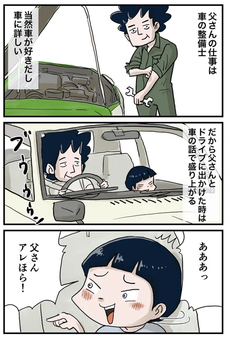 しなのんちのいくる 106話
父さんが乗っていたかっこいい車 