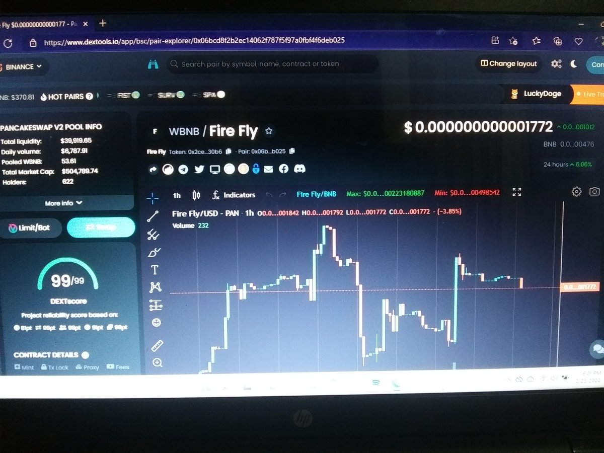 GillinOakhill's tweet photo. Up 21,000% since launch!
Hyper deflationary token with a conservative effort to save the fireflies.
Check out @Token2Fly
#DEXtools #DEXTscore of 99/99
#BTC #BNB
#SaveTheFireFly
#Crypto https://t.co/stCUnE1ZRp