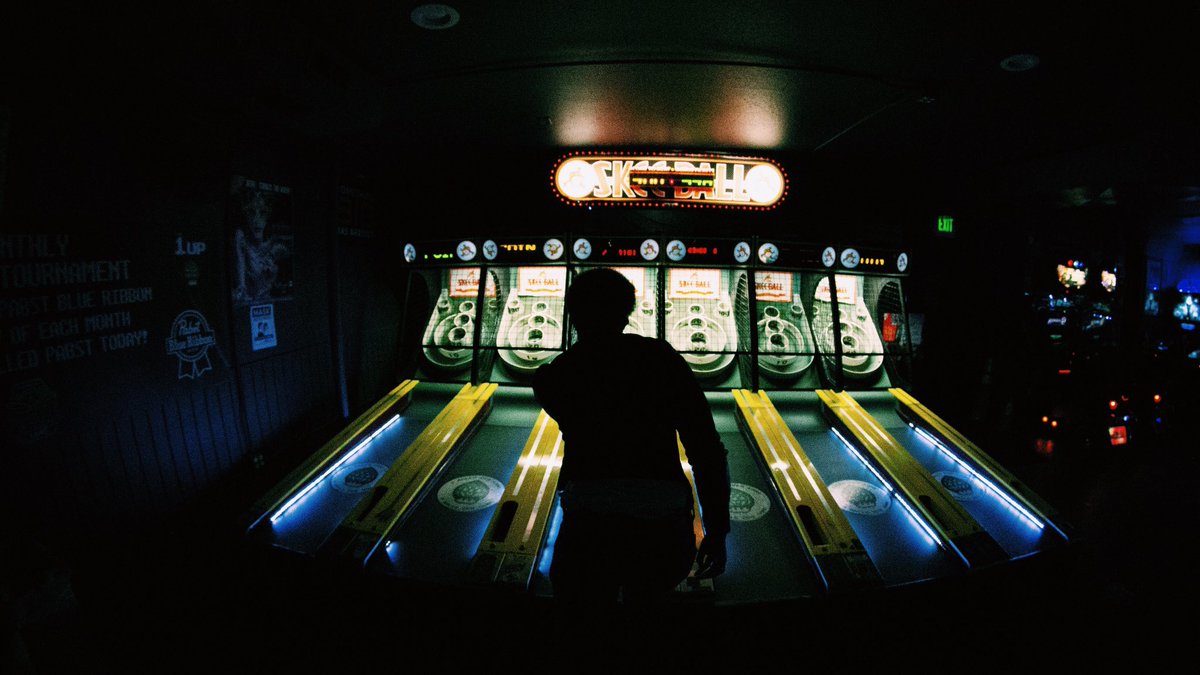 how do you say this is a  promo photo without saying this is a promo photo? new career as a skee ball grandmaster ⚪️⚪️⚪️