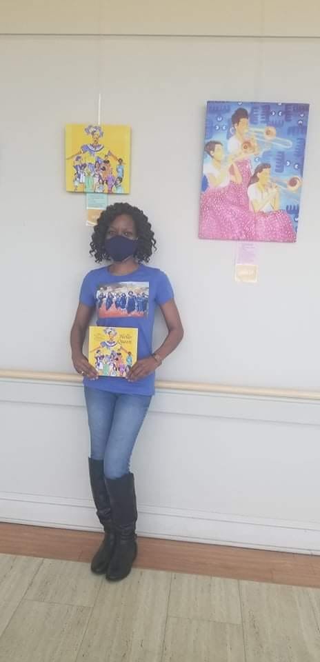 AuthorTRountree's tweet photo. The Art Exhibit by @SalaAdenike  is Amazing!! Please check it out if you are in the Augusta, Georgia area! Location: Augusta University Medical Center Skywalk Gallery
#BlackHistoryMonth #blackhistorymonth2022 
#HelloQueen https://t.co/lam3lKJkzJ