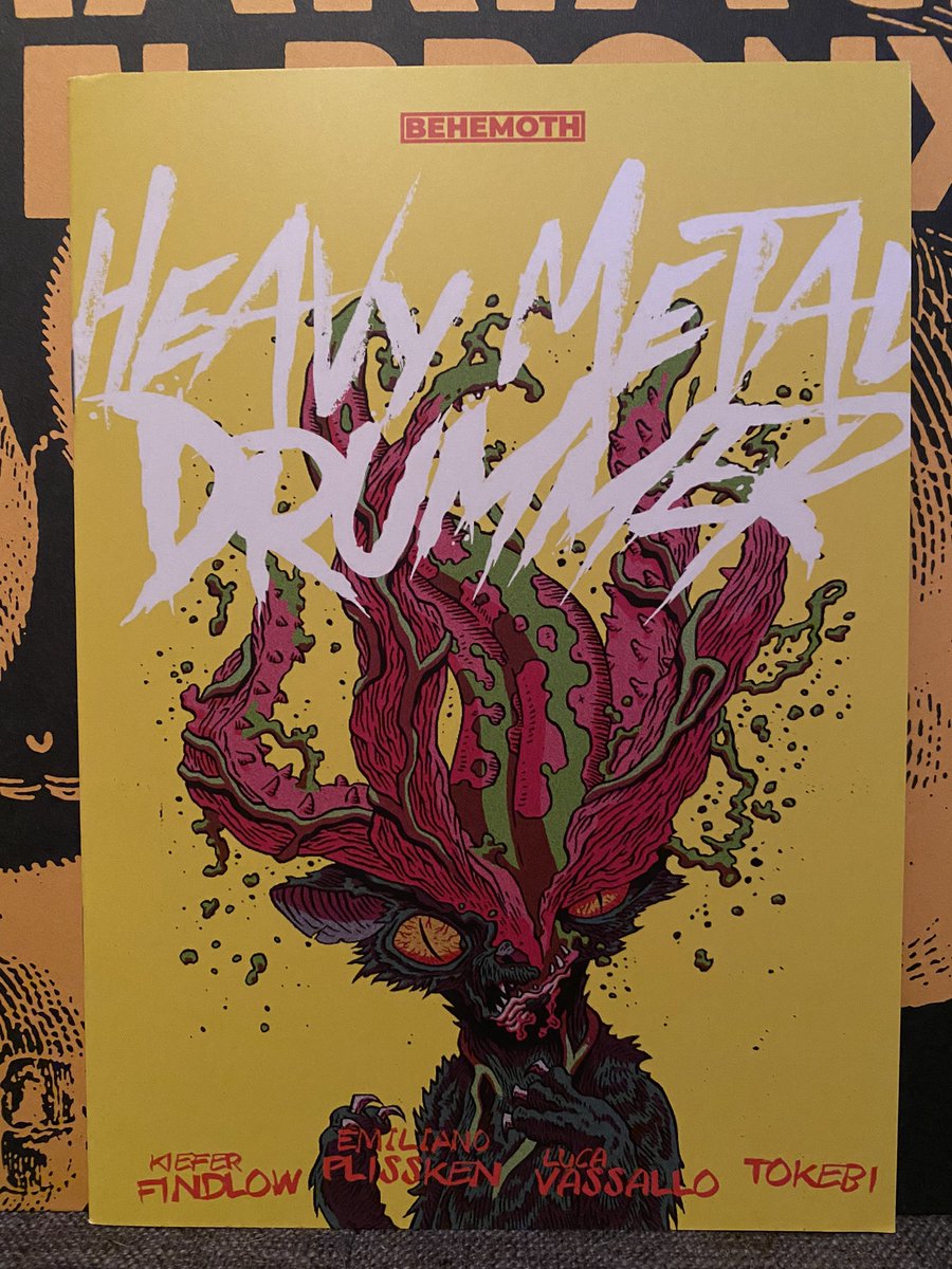 SinclairNorton's tweet photo. Today was the day, I saw it at the shop and bought two covers, a 12 pack of beer, put on my favorite metal album and tore in to it. @opposite_number you weird motherfucker, this is junkie trash comics at their finest. MUST BUY SHIT! #NCBD All Hail Behemoth https://t.co/6j0eadb8PW