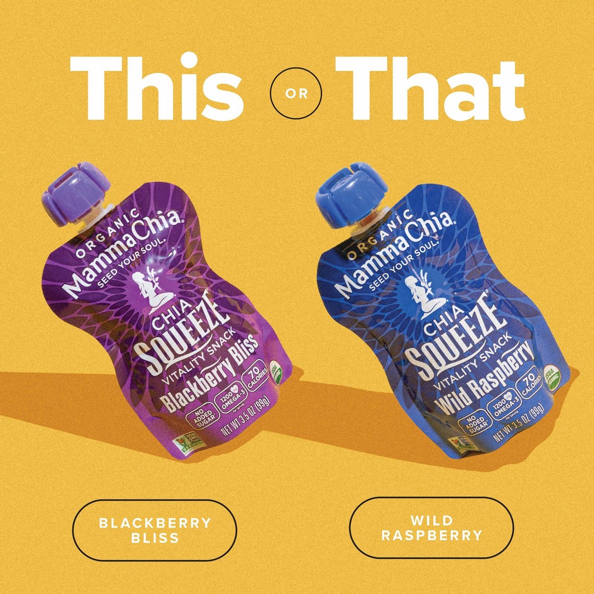 Where there are berries, you can't go wrong. Which Chia Squeeze would you grab first? ⁠