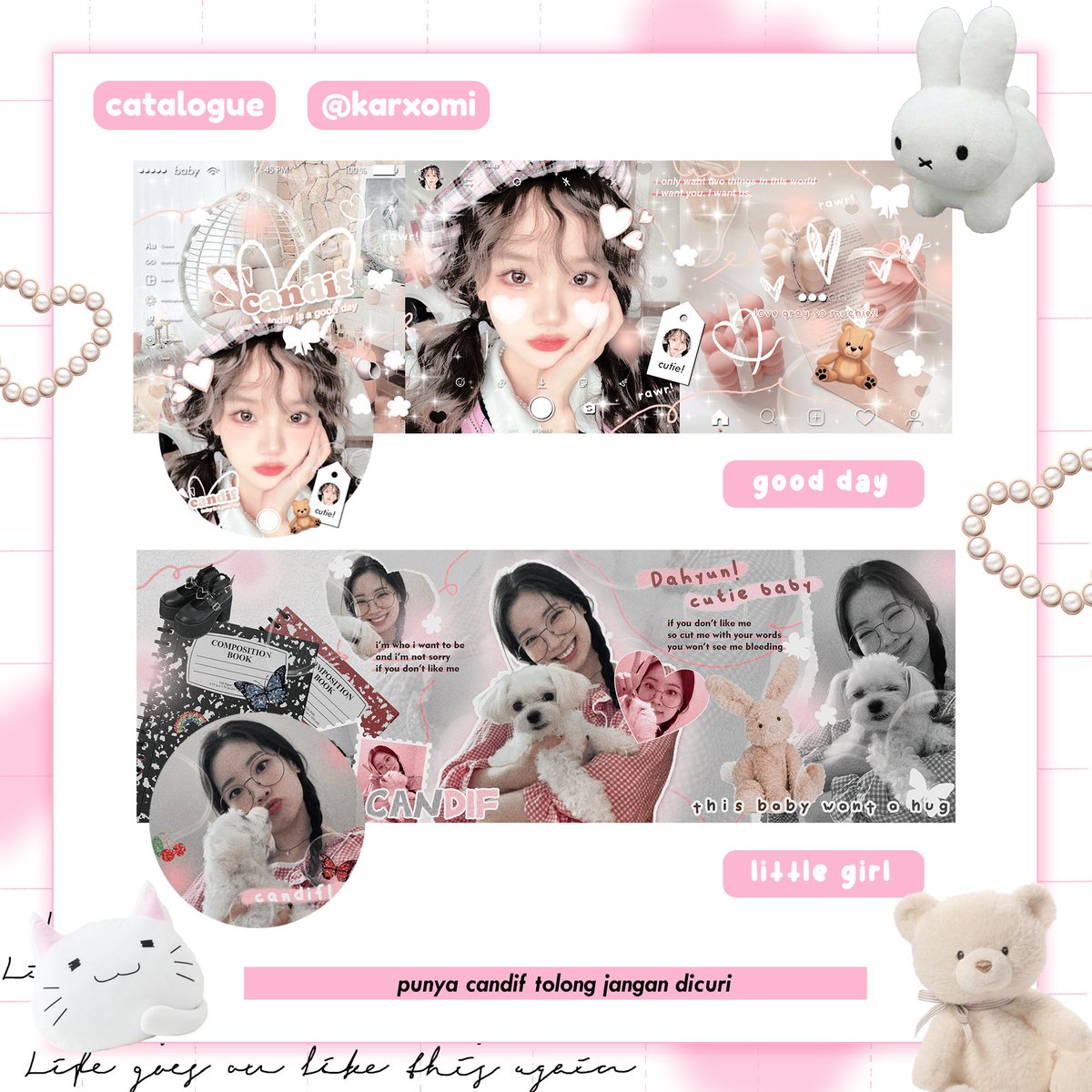 karxomi's tweet image. GA receh yuk, 10k dana buat 2 orang (masing² 5k) 😍 sama 2 layout dibawah ✋

syaratnya ba only, rt + follow sama yg mau leot rep ya mau yg atas atau bawah 💌💓

end nanti malem 🧸🍬 sfu #zonaba #zonauang