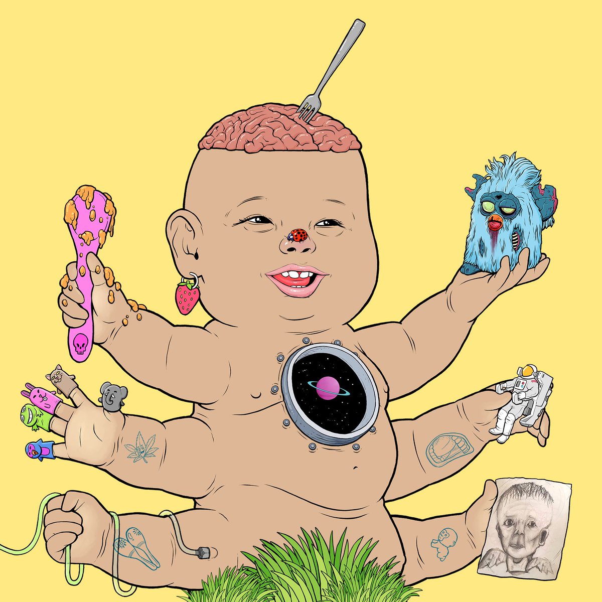 NackMurphy's tweet photo. @toddlerpillars @DeadHeadsNFT So fun seeing all the projects crossing over into the #underworld. @toddlerpillars made it in and honestly I wish my hair dresser had 6 arms! I really enjoyed seeing the #todl MOVE!
#CHIMERAPILLARS SOOOOOONNNN!
#Toddlerpillars https://t.co/yFTnz25pda