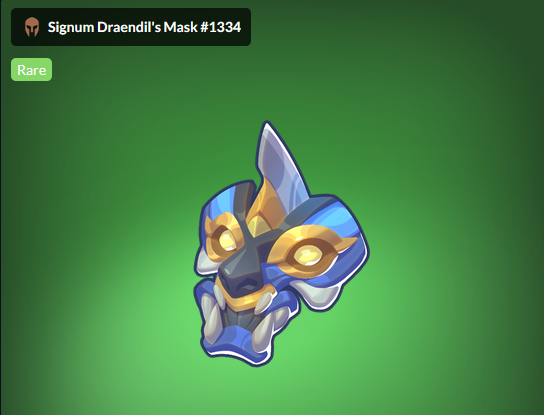 daylight_jumpen's tweet photo. The Draendil Mask allowed warrior to control the beast. With it, he could control, enlarge, and use the beasts as a weapon, which allowed him to control the area around him and his mates. #EBA @ElpisBattle https://t.co/AbfMOiRzxO