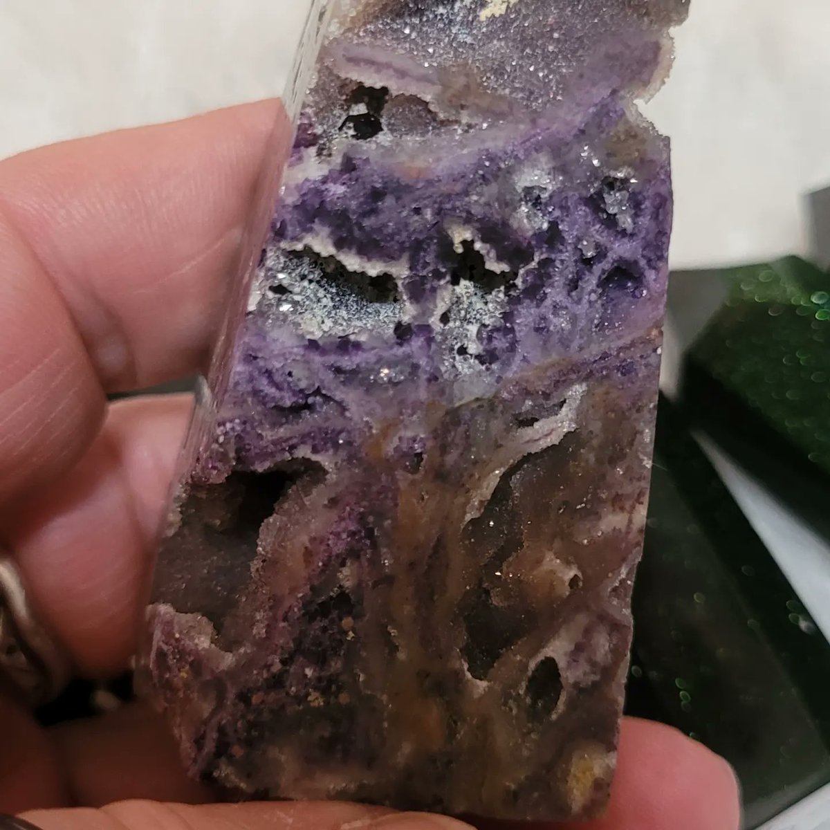 GG2treasures's tweet photo. Purple Sphalerite with Druzy! Thanks for looking😍
https://t.co/aXcNVdgdAb https://t.co/aNh7hTx717