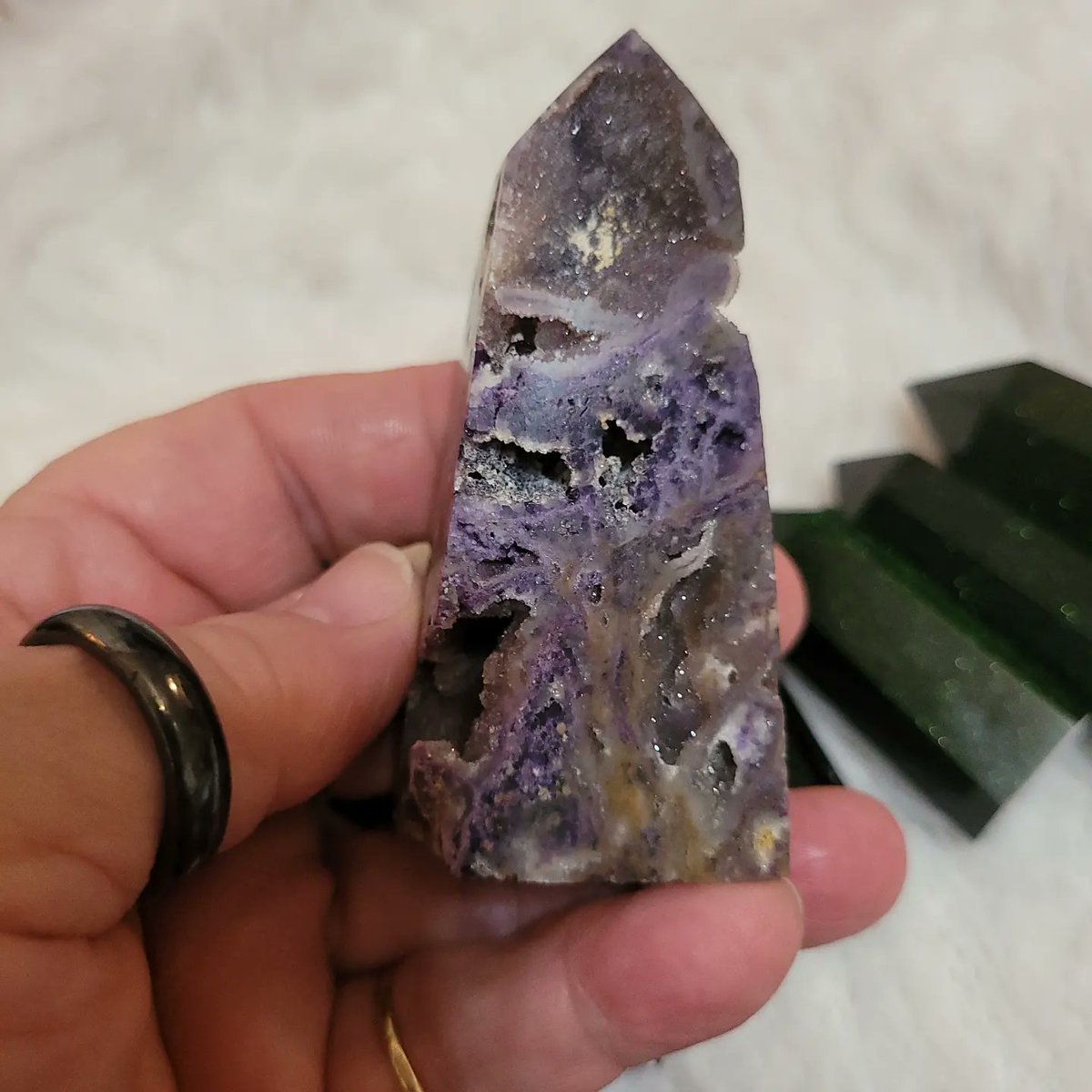 GG2treasures's tweet photo. Purple Sphalerite with Druzy! Thanks for looking😍
https://t.co/aXcNVdgdAb https://t.co/aNh7hTx717