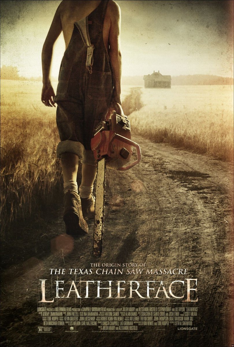 EeveeMoon08's tweet photo. 119 - Leatherface (2017)
Otra película sobre los comienzos de #Leatherface y su familia. Acá se desarrolla nuevamente al personaje interpretado por un joven #SamStrike. A su vez, se le da el nombre de #JedidiahSawyer o conocido con el seudónimo de Jackson. https://t.co/h6mA6z3iCW