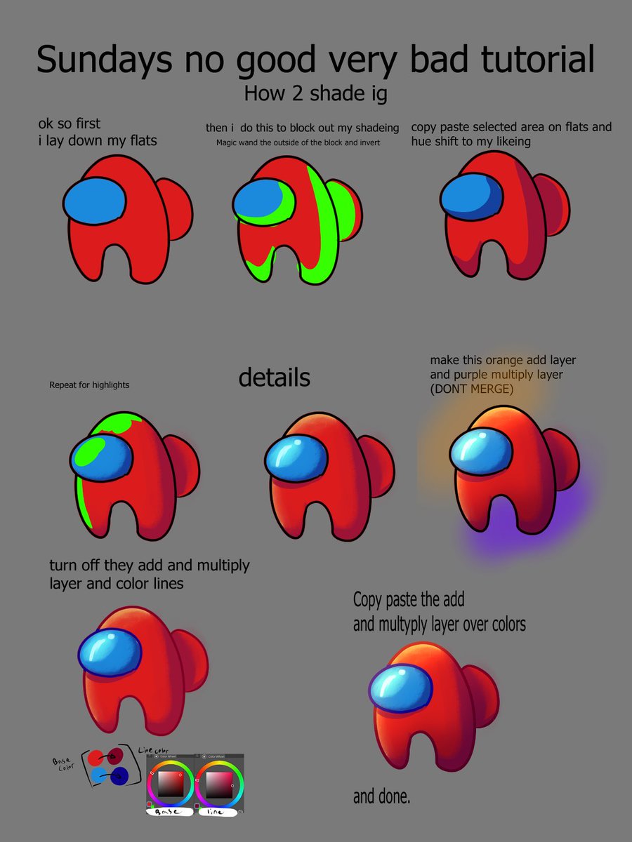 SillyPinkPonies's tweet image. Someone asked #clipstudiopaint #arttutorial #howtoshade