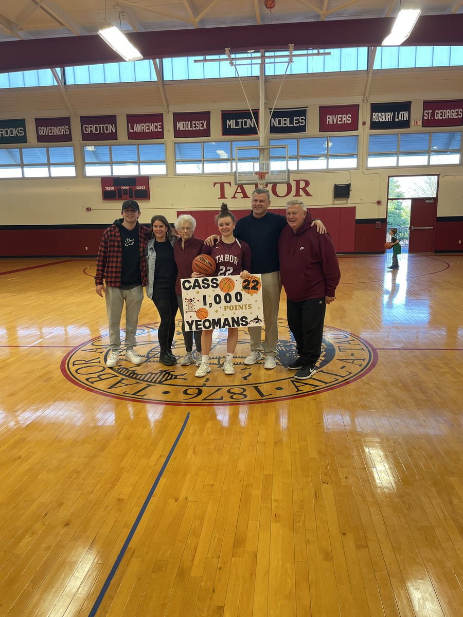 Congratulations to Cassidy Yeomans on scoring her 1000th point today!