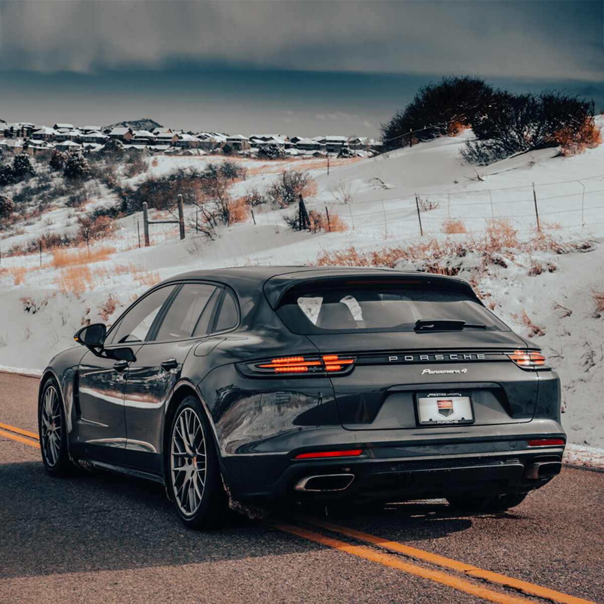 Prestige_CO's tweet photo. Today we are featuring one loooong model name. This  2018 @Porsche #Panamera4 #EHybrid #SportTurismo sports an 8-Speed #PDK transmission and a 2.9L twin-turbo V6 + #EMachine. Get the benefits of a #sportscar, SUV, and #pluginhybrid all in one package.

☎️: 720-410-8821 https://t.co/cRkKS6veyv