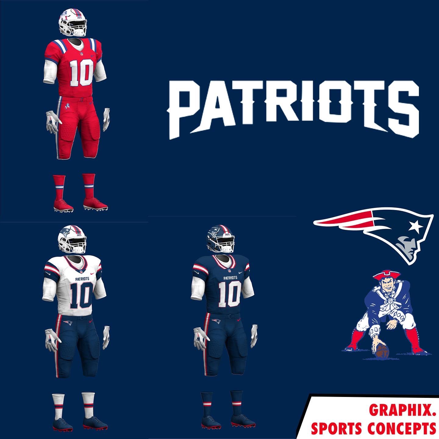 Graphix.SportsConcepts on X: New England Patriots concept