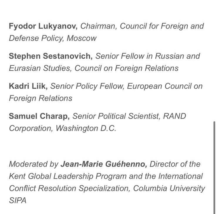 AranzazuJJ's tweet photo. @SIWPSColumbia Language&amp;representation matters, I’ve learned that from professors before and @ColumbiaSIPA. Unfortunately this doesn’t always extend to @Columbia sponsored events. The Russian invasion of Ukraine is incredibly concerning, so is the lack of Ukrainians on this panel https://t.co/DBzCuWPSPW