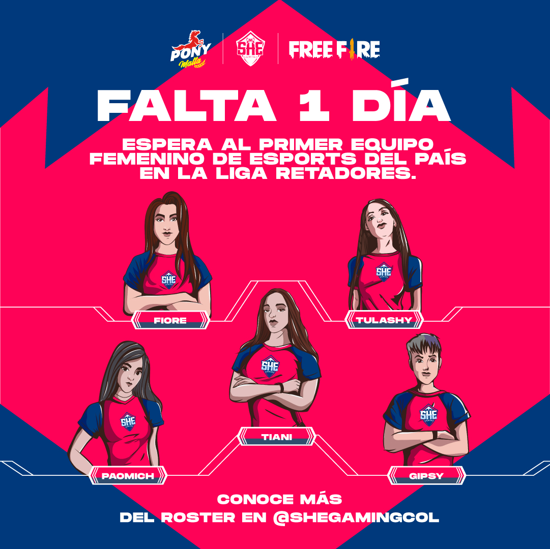 PonyMalta_'s tweet photo. Mañana inicia la Liga Retadores y nuestro equipo está listo para dejarlo todo en el juego.

Conoce más en las redes de @SheGamingCol #shegaming #GoSHEGaming #sísoygamersísoymujer #routeshegaming https://t.co/KS763xYsCs