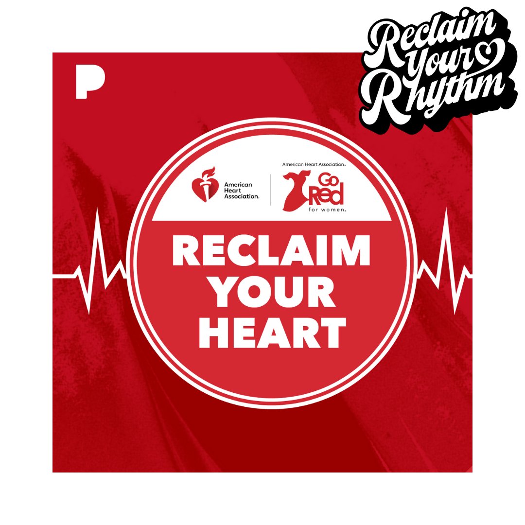 American_Heart's tweet photo. Music can help you reclaim your health and well-being. Check out the music that inspires our @GoRedForWomen Real Women survivors on @pandoramusic. Listen in Reclaim Your Heart mode: https://t.co/uwHTuLBubq #HeartMonth https://t.co/3X4WRSt2Zd