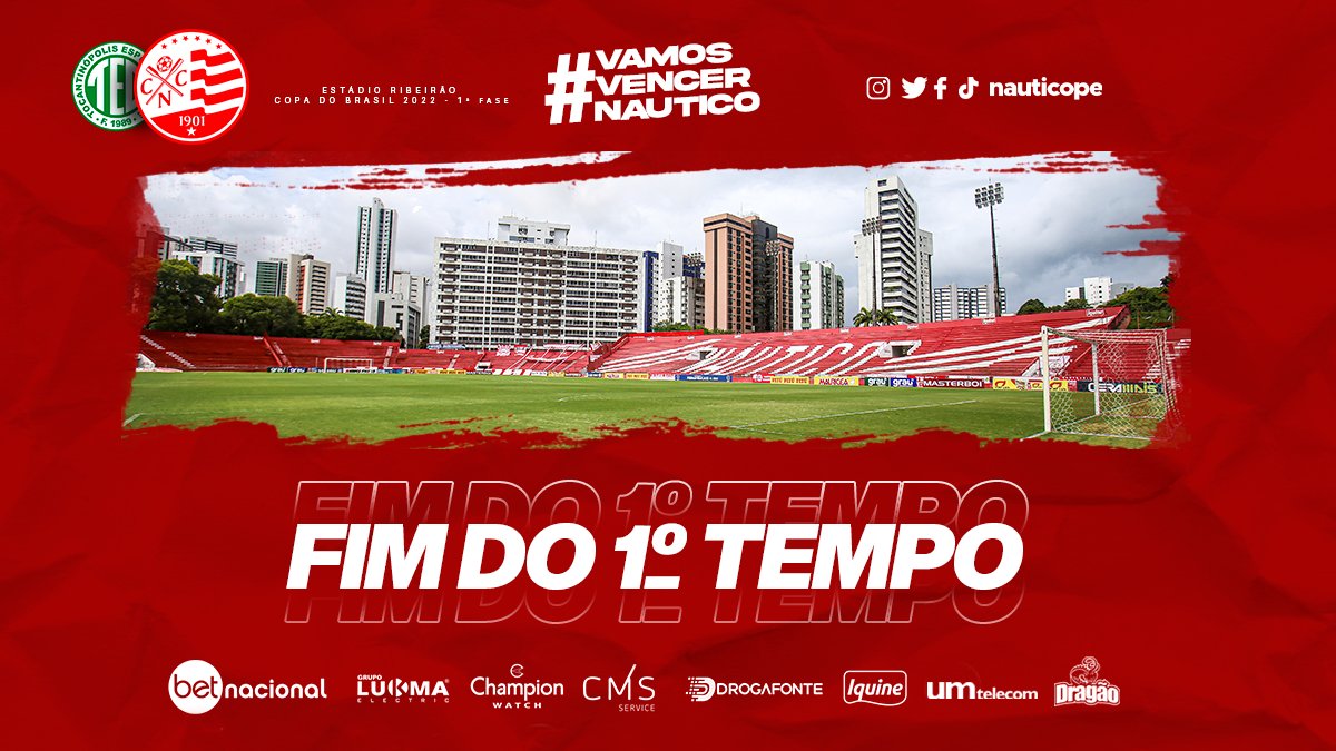 nauticope's tweet photo. 1º T | 1x0 | ⏰ 49 min: Fim da primeira etapa no Tocantins. 

➡️ Assista: https://t.co/1FvG5ZiI6b

#TOCxNAU #TVTimba #CopaDoBrasil 🇦🇹🐭 https://t.co/UyVVNP4veZ
