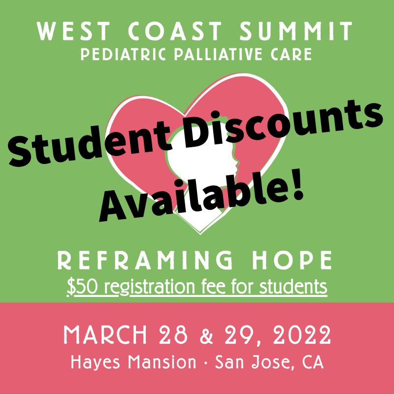 Students can attend our West Coast Pediatric Palliative Care Summit for only $50! Our summit features 40 speakers, 5 plenary sessions, more than 15 breakout sessions, and offers 13 CEUs. Email kpena@georgemark.org for the discount code and instructions! #pedpc #hapc