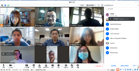 The first online class of the MSFT Program in 2022 spring semester started on Feb 22. Prof. Lu Dong gave an excellent lecture to all students. Additionally, we have an exchange student Felix from Germany in this semester. Wish all students have a meaningful learning experience!
