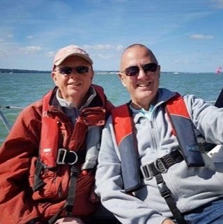 GaySailingUK's tweet photo. Ian is a founding member of the club &amp; tapped out the first membership list on a secondhand typewriter soon after the club formed in 1980. He &amp; his husband Mark are still regulars at our south coast rallies #lgbthistorymonth #lgbthm22
#sailing #sailingclub #lgbtq #gay  #inclusive https://t.co/qqJVr1khli